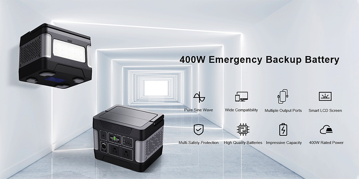 400W Enèji Depo Ijans Solè Dèlko Pou Chaje